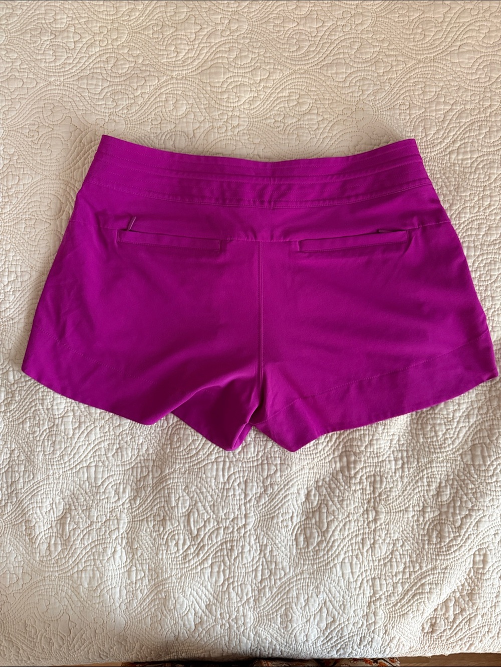 Athleta Fuchsia Drawstring Athletic Shorts - Picture 2 of 6